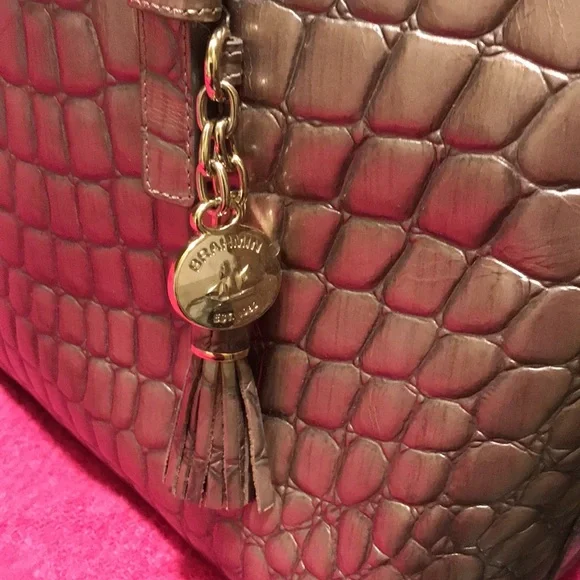 Mini Asher taupe genuine leather new